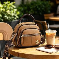 👜2026 Geantă nouă, de înaltă calitate, din piele de vacă autentică, de mare capacitate, portabilă, pătrată mică/geantă crossbody