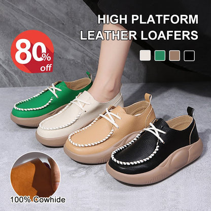 💥【Μεγάλες πωλήσεις】Γυναικεία Casual Loafers με Χοντρή Σόλα