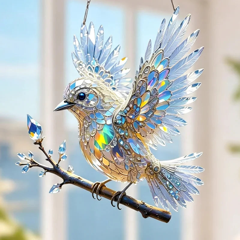 💎🐦Adu reflexiile magice ale naturii în casa ta! Descoperă decorațiunea Crystal Bird