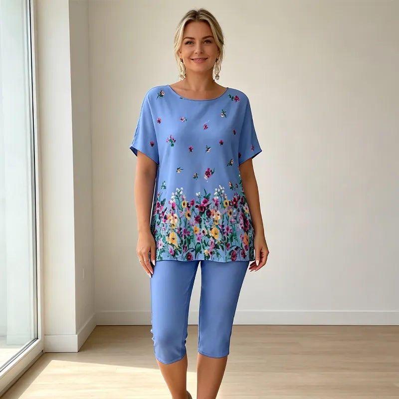 Set de Vară 2026 Mărimi Mari cu Imprimeu 3D: Ascunde Imperfecțiunile, Subțiază Vizual și Oferă Confort Ultra-Elastic! ✨💃