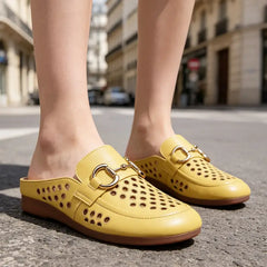 【35-40】Papuci casual din piele moale – confort suprem, spune adio durerilor de picioare, concepuți pentru mers ușor și confortabil!