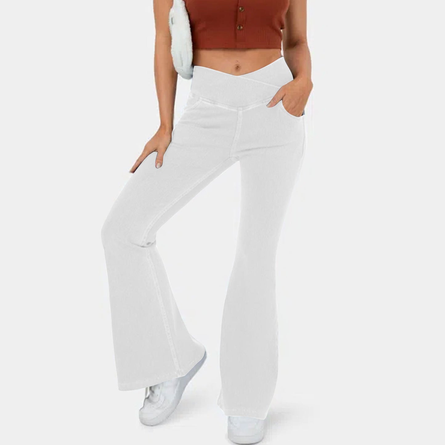 【XS-4XL】Τζιν αδυνατίσματος με υψηλή ελαστικότητα, ψηλή μέση