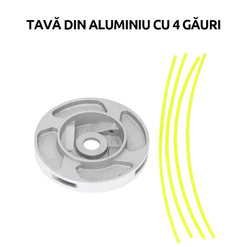 🌿【Îndepărtează buruienile într-o secundă】Cap de cositoare din aliaj de aluminiu – accesoriu pentru motocoasă