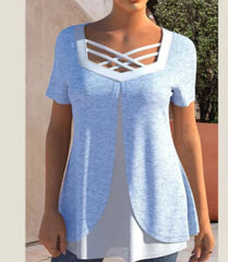 【Νέα Καλοκαιρινή Άφιξη】Μοντέρνο T-shirt με Στάμπα