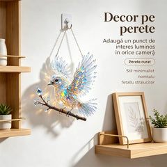 💎🐦Adu reflexiile magice ale naturii în casa ta! Descoperă decorațiunea Crystal Bird
