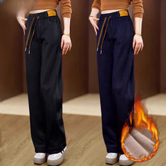 🔥【Bestseller în magazin】👖 Blugi casual cu talie înaltă și căptușeală fleece