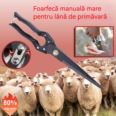 🐏✂️Foarfecă manuală mare pentru lână de primăvară