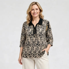 Tricou Elegant în Stil Francez din Material Ice Silk Elastic