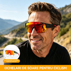 🕶️☀️【Unisex】Ochelari de soare polarizați cu fixare ergonomică – protecție UV, ideali pentru pescuit, condus, ciclism montan și multe alte activități.