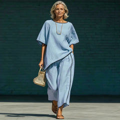 Set Casual de Vară din 2 Piese: Material Ultra-Respirabil, Croială Lejeră Anti-Transpirație, Mărimi S-5XL
