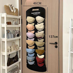 🔥🧢【2 buc】 🎩 Suport suspendat pentru șepci cu 12 buzunare: păstrează forma pălăriilor și previne șifonarea. Economisește spațiu și este ușor de agățat. 🏠✨