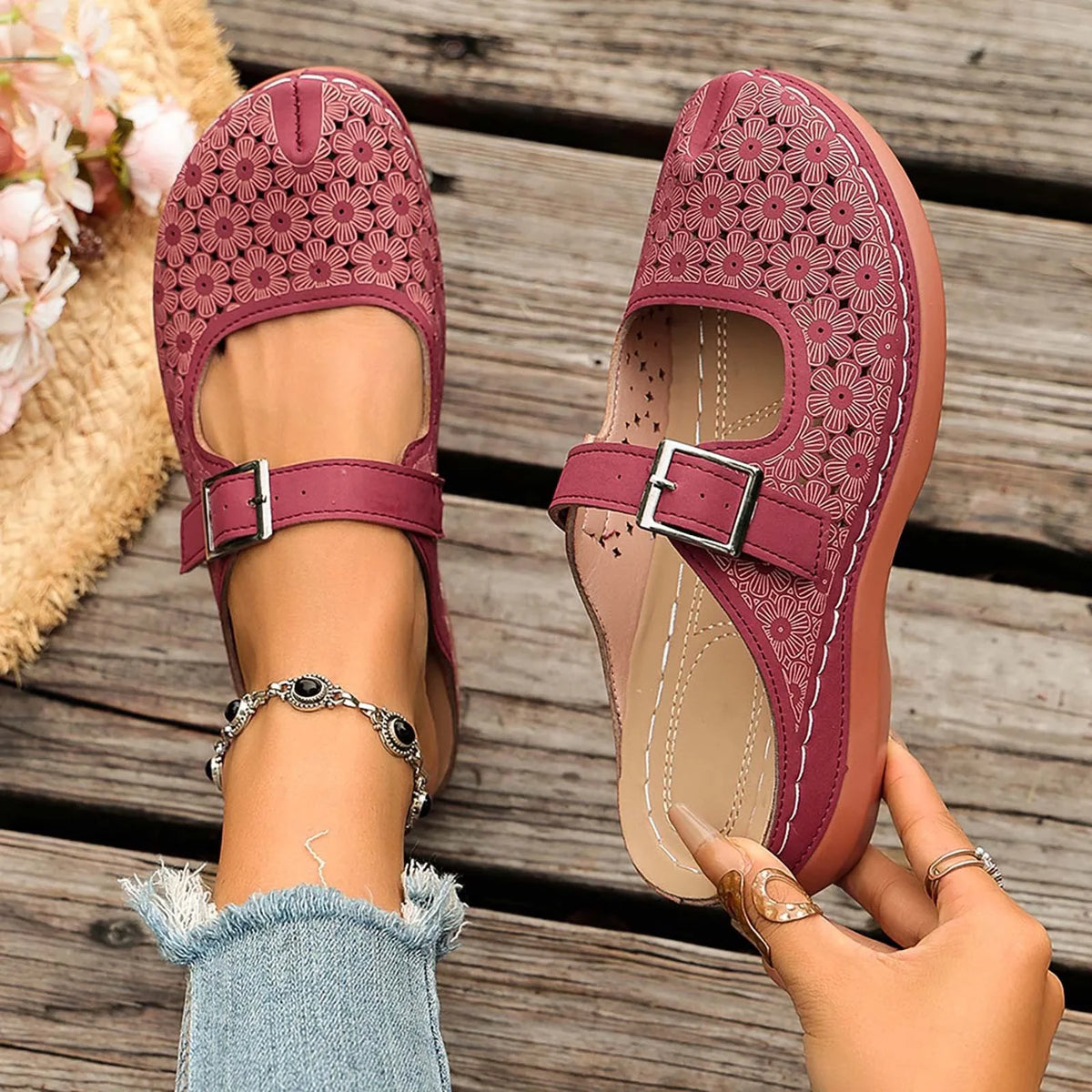 Colecția de Vară 2026 ✨ Saboți Eleganti din Piele pentru Femei 👡 Talpă Ultra-Moale și Antiderapantă!