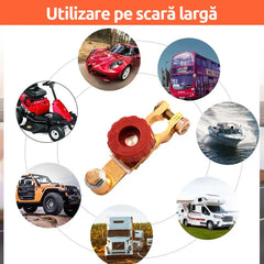 Robinet General de Baterie din Cupru Pur – Soluția definitivă care oprește descărcarea bateriei și previne pierderile de curent!