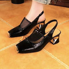👠💯【35-40】Sandale confortabile din plasă cu aspect ajurat