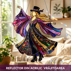 🔮 O piesă de artă spectaculoasă: Vrăjitoarea elegantă care captează razele soarelui și dansează în lumină.