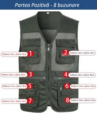 🔥Vestă funcțională casual cu mai multe buzunare【XL-4XL】