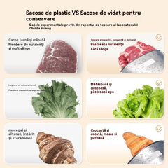 🥩【60 bucăți】Pungă sigilată din folie de aluminiu cu fermoar, pentru păstrarea prospețimii, pentru uz casnic la frigider de calitate alimentară