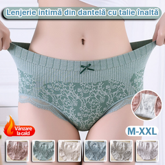 ✔🔥【8 buc】🔥Slip de damă cu talie înaltă, antibacteriană, absorbantă de umiditate
