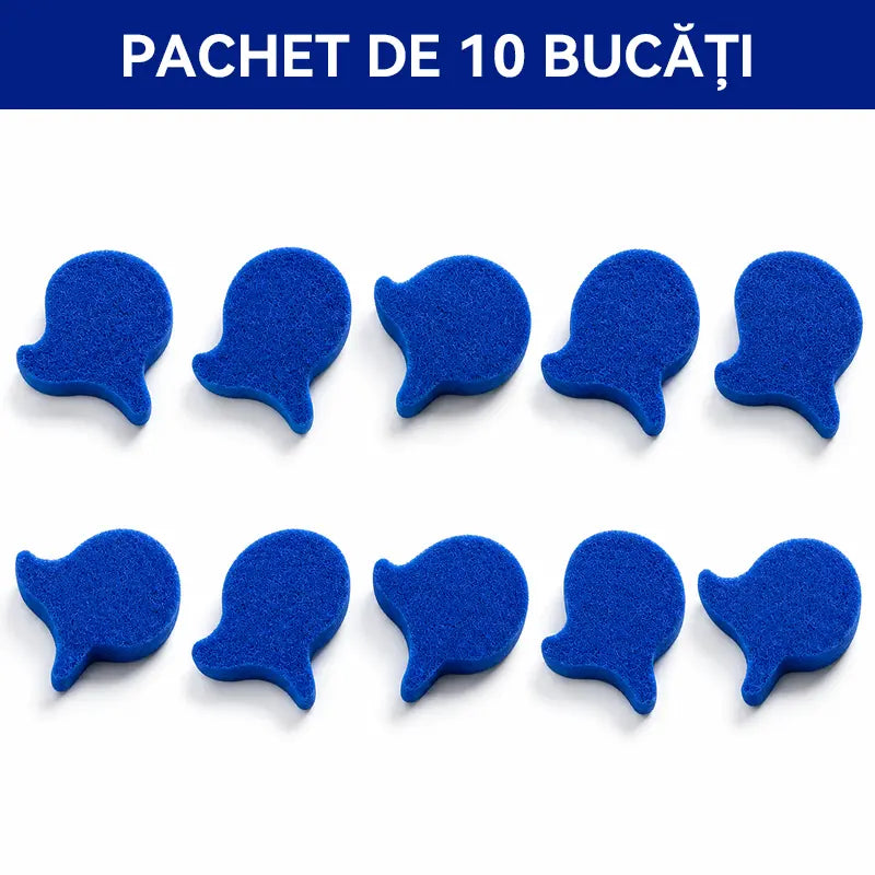 🧺【Set de 10 Bucăți】Colector Puternic de Scame pentru Mașina de Spălat——Spune Adio Părului de Animale și Scamelor de pe Haine!