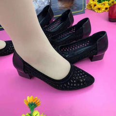 【30% OFF】【35-41】Sandale Hot Diamond Mesh Hollow respirabile pentru damă