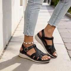 👡 Sandale Ortopedice Reglabile cu Suport de Arc Plantar – Piele Moale, Decupaje Fine, 3 Culori, Mărimi Mari 36-43! ☀️🌾