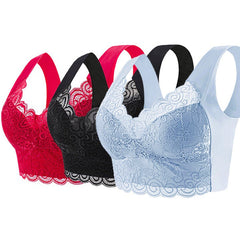 【40kg-110kg】Sutien nou pentru femei confortabil și respirabil (3bucăți)>Potrivit femeilor peste 40 de ani (recomandat de medic)