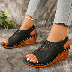 【36-43】sandale fashion cu model floral și platformă｜ efect de alungire, aspect suplu și confort la fiecare pas