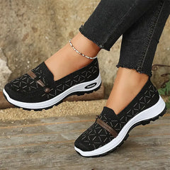 ☁️【Senzație de mers ca pe nori】pantofi casual din material tricotat Flyknit cu talpă moale pentru mers confortabil