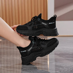 Adidași Stil Coreean „Chunky” cu Plasă Ultra-Respirabilă: Ușori, Cu Platformă, Mărimi 35-40