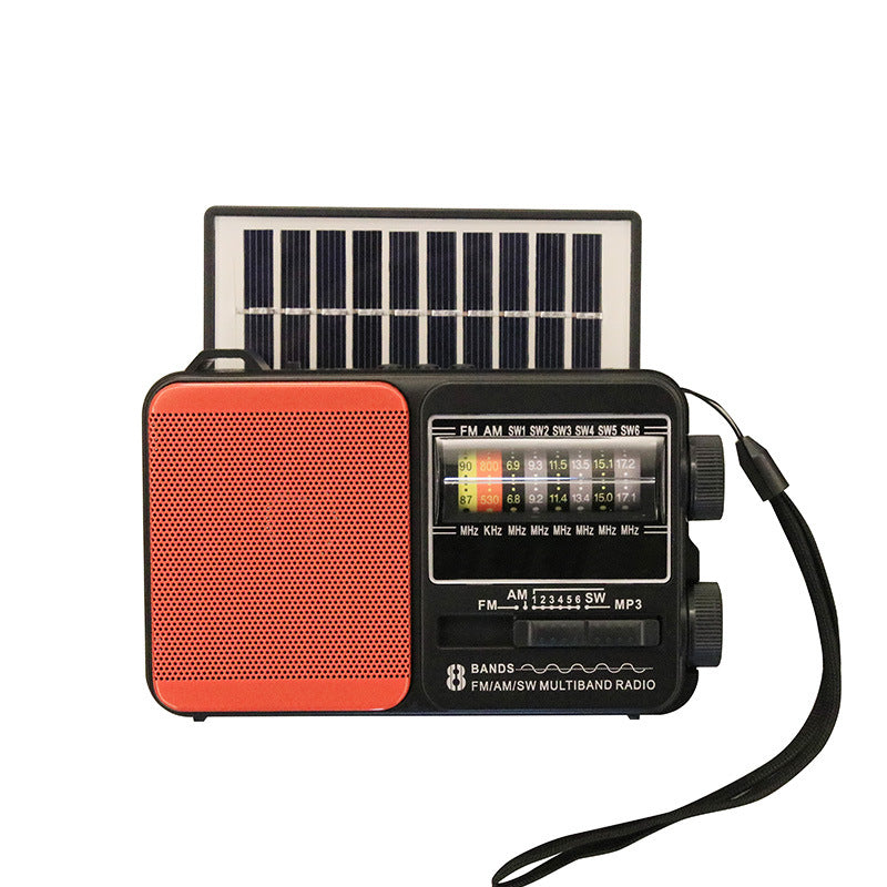 💥🏕️ Radio portabil multifuncțional — cu lanternă de urgență + radio AM + hard disk Bluetooth + multiple efecte sonore