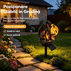 🐉Lampă Solară pentru Grădină Dragon Legacy – Ediția Golden Ember