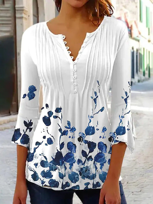 🔥S-5XL🔥 tricou nou la modă din bumbac, cu imprimeu