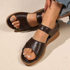 Sandale din Piele cu Platformă: Stil Modern și Relaxare, Mărimi 35-41 ✨