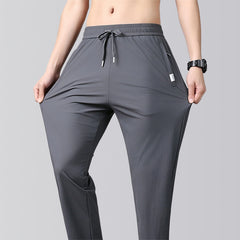 🌞【UPF50+】pantaloni bărbătești drepți din material răcoros, cu uscare rapidă