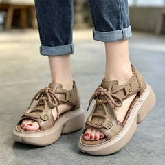 【35-40】Sandale Romane cu Platformă Moale – Confort suprem, stabilitate la fiecare pas și eleganță retro!