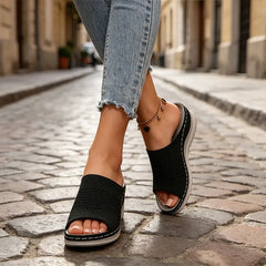 👡 Adio Dureri de Picioare! Papuci Ortho din Plasă elastică – Suport Excelent al Bolții Plantare și Talpă Antistres! 🕊️✨