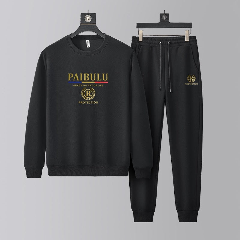 👕👖【Μπλούζα + Παντελόνι】🔥Νέα ανδρική casual αθλητική φόρμα