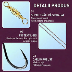 🎣【Cumperi 1, primești 1】Cârlige de pescuit profesionale cu arc, super rezistente — prind pești mari într-o secundă!