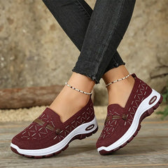 ☁️【Senzație de mers ca pe nori】pantofi casual din material tricotat Flyknit cu talpă moale pentru mers confortabil