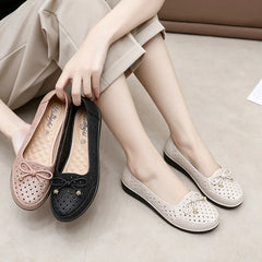 🥿 Pantofi Casual de Vară din Piele Naturală – Decupaje Respirabile, Talpă Ultra-Moale și Confort Maxim pentru Mame! 🌸