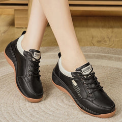 👟【Νέα Άφιξη】Αθλητικά και casual παπούτσια υψηλής ποιότητας από γνήσιο δέρμα με χοντρές και μαλακές σόλες