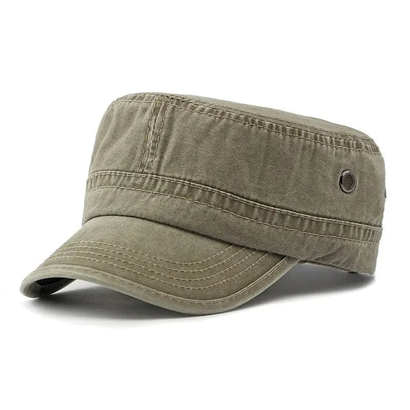 🧢 Șapcă bărbătească elegantă din bumbac pur cu cozoroc plat — evidențiază stilul masculin