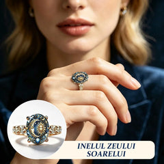 🪐【Cumpără 1 Primești 1 Gratuit】Inel Vintage cu Imprimeu Soare și Lună în Stil Fantasy