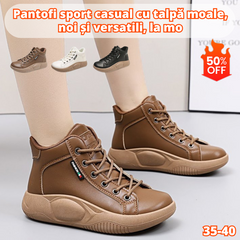 🔥【35-43】Pantofi retro rocking cu talpă groasă din piele de vacă în stil nou, pantofi casual versatili la modă