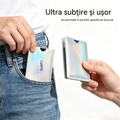 8 bucăți 🔒 8 huse cu blocare RFID pentru carduri – Protecție pentru carduri bancare și de identitate