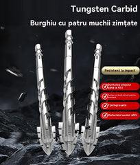🥇【3+4+5+6+8+10+12+14+16mm】Burghiu excentric din oțel tungsten super dur, de generația a 7-a, cu muchie zimțată