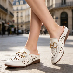 【35-40】Papuci casual din piele moale – confort suprem, spune adio durerilor de picioare, concepuți pentru mers ușor și confortabil!