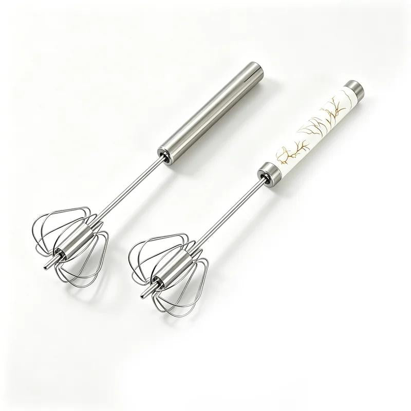 🥚【Cumpără 1 Primești 1 Gratuit】Batător de ouă manual semi-automat din oțel inoxidabil——🎁Cadou: separator pentru albuș și gălbenuș