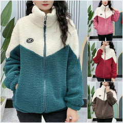 🔥🐏【M-4XL】Jachetă de iarnă fleece, jachetă de bumbac, jachetă groasă de bumbac din lână de miel, jachetă călduroasă