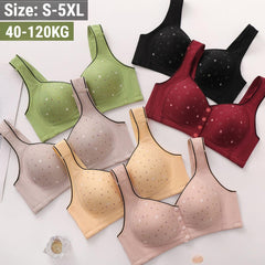✨💕【Set de 3 piese】Sutien cu închidere frontală, fără armătură, pentru femei【40–120 kg】